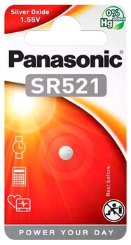 Panasonic 379 / SR521 mini silver battery