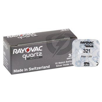 Mini Silver Battery Rayovac 321/SR 616 SW