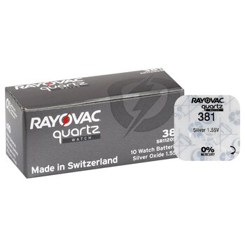 Mini Silver Battery Rayovac 381/SR 1120 SW/391/G8