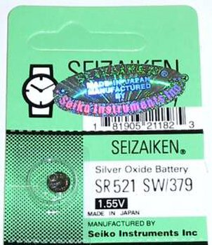 bateria srebrowa mini Seizaiken NR 379 / G0 / SR521SW