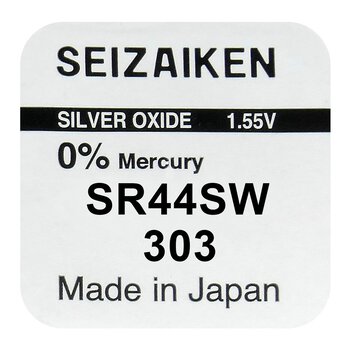 silver battery mini Seizaiken / SEIKO 303 / SR44SW / SR44