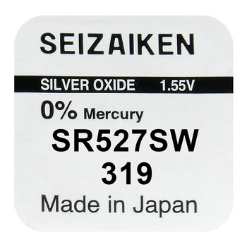 silver battery mini Seizaiken / SEIKO 319 / SR527SW / SR64