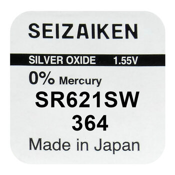 silver battery mini Seizaiken / SEIKO 364 / SR621SW / SR60