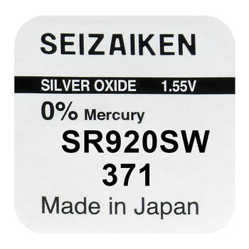 mini Seizaiken / SEIKO 371 / SR920SW / SR69 silver battery