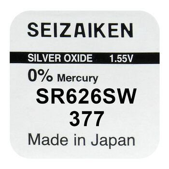 silver battery mini Seizaiken / SEIKO 377 / SR626SW / SR66