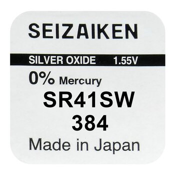 silver battery mini Seizaiken / SEIKO 384 / SR41SW / SR41