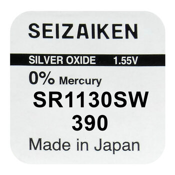 silver battery mini Seizaiken / SEIKO 390 / SR1130SW / SR54