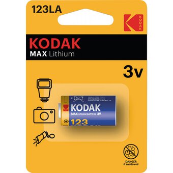 KODAK Max Lithium Battery CR123