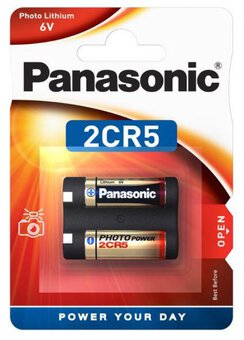 Panasonic 2CR5 Photo Lithium battery DL245