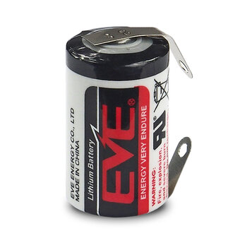 lithium battery EVE ER14250 / LS14250 1/2AA CNR PLATE 3,6V LiSOCl2 size 1/2 AA