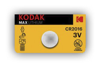 Pila De Lithium 3V CR2016 Kodak