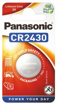 Panasonic CR2430 lithium battery (blister)