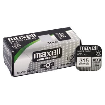 Mini Silver Battery Maxell 315/314/SR 716 SW