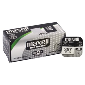 Maxell Mini Silver Battery 357/303/SR 44 W/G13