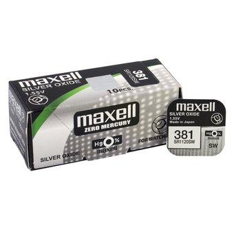 Mini Silver Battery Maxell 381/391/SR 1120 SW/G8