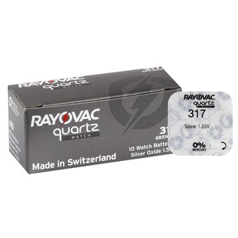 Mini Silver Battery Rayovac 317/SR 516 SW