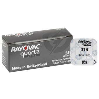 Mini Silver Battery Rayovac 319/SR 527 SW