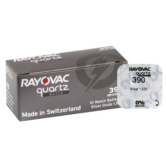 Mini Silver Battery Rayovac 390/389/SR 1130 SW/G10