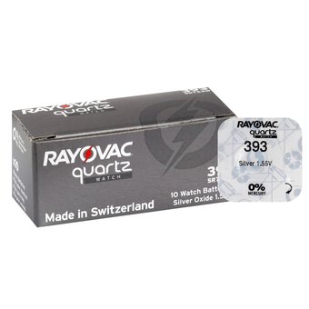 Mini Silver Battery Rayovac 393/SR 754 SW/G5