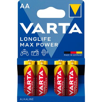 Baterie AA LR6 Varta alkaliczne Max Power - pakowane po 4 sztuki