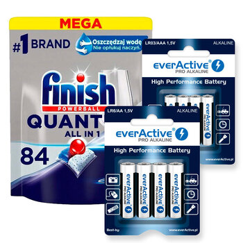 everActive Pro Alkaline Batteries 240pcs LR6/AA, 240pcs LR03/AAA+ Capsules Finish Quantum 84pcs