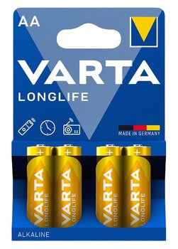 Baterie Varta Longlife LR6/AA 4106 (blister) - 4 sztuki Baterie Varta Longlife LR6/AA 4106 (blister) - 4 sztuki