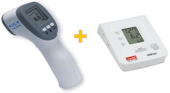 Ciśnieniomierz MEDEL Display + Termometr TM-F03
