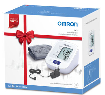OMRON M2 CLASSIC blood pressure monitor + power supply