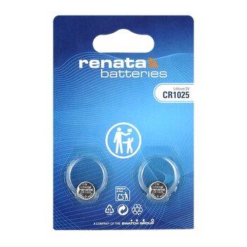 2 x Lithiumbatterie Renata SC CR1025 2 x Lithiumbatterie Renata SC CR1025