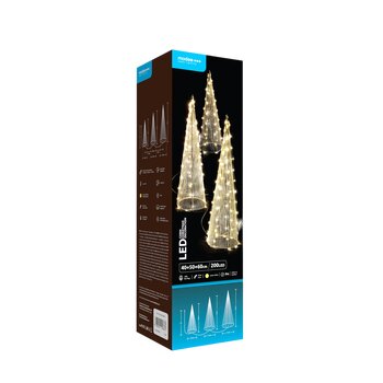 Dekoracja choinki modee 60,50,40cm WARM 200LED ML-C5004 Dekoracja choinki modee 60,50,40cm WARM 200LED ML-C5004