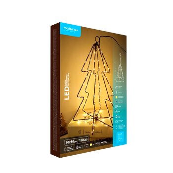 Dekoration Weihnachtsbaum BAT modee 40x30cm WARM 120LED MLC4035 Dekoration Weihnachtsbaum BAT modee 40x30cm WARM 120LED MLC4035