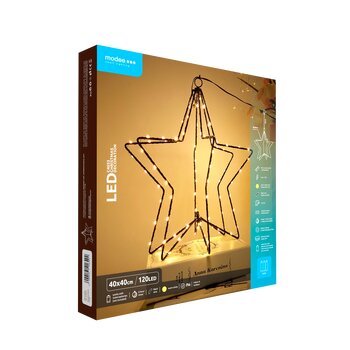 Décoration étoile BAT modee 40cm WARM 120LED ML-C4033