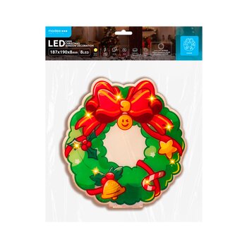 Декорация венок BAT modee 19x19см WARM 8LED ML-C4008