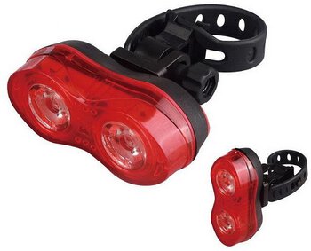 diodowa tylna lampa rowerowa JY-6001 z diodą 0,5W
