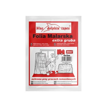 Folia malarska extra gruba 4mx5m Blue Dolphin