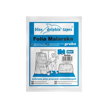 Folia malarska gruba 4mx5m Blue Dolphin