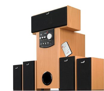 Głośniki Genius Home Theater SW-HF 5.1 5000 jasne drewno