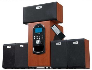Głośniki Genius SW-HF 5.1 6000 LCD wiśniowe 200W (RMS)