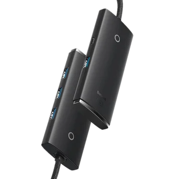 Hub USB 3.0 4-portowy 4xUSB 3.0 Baseus WKQX030201 2m