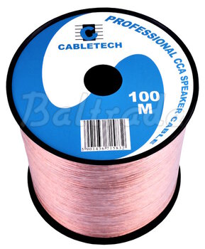 Kabel głośnikowy 2x0,75mm CCA-OFC Cabletech 100m