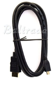 Kabel HDMI - microHDMI 1,8m gold