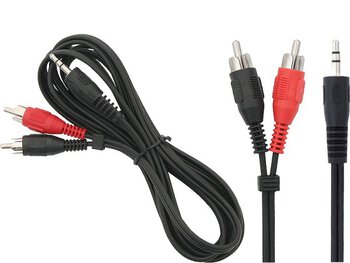 kabel mały jack 3,5mm - 2x RCA (cinch) 1,8m