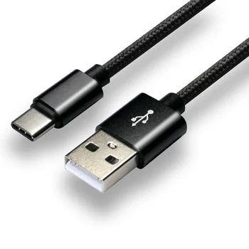 Cable braided cable USB - USB-C / Type-C everActive CBB-0.3CB 30cm with support for fast charging up to 3A black