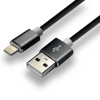 Cable silicone cable USB - Lightning / iPhone everActive CBS-1IB 100cm with support for fast charging up to 2.4A black