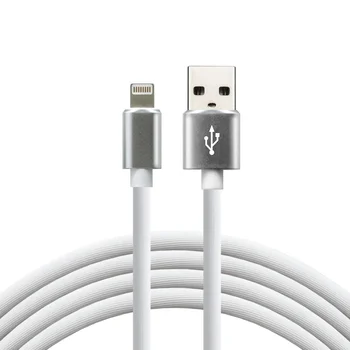 Silicone cable USB - Lightning / iPhone everActive CBS-1IW 100cm with support for fast charging up to 2.4A white