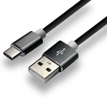 Silicone cable USB - USB-C / Type-C everActive CBS-1CB 100cm with support for fast charging up to 3A black