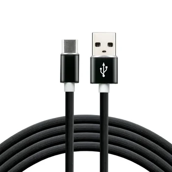Silicone cable USB - USB-C / Type-C everActive CBS-1CB 100cm with support for fast charging up to 3A black