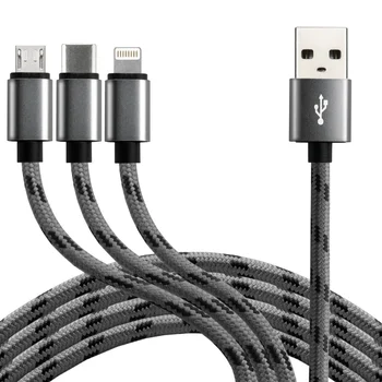 Cable USB cable 3in1 - USB-C, Lightning, micro USB 120cm everActive CBB-1.2MCI to 2.4A
