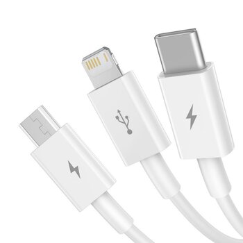 3in1 USB to USB-C, Lightning, micro USB 150cm Baseus CAMLTYS-02 to 3.5A cable