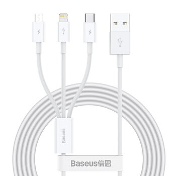 3in1 USB to USB-C, Lightning, micro USB 150cm Baseus CAMLTYS-02 to 3.5A cable